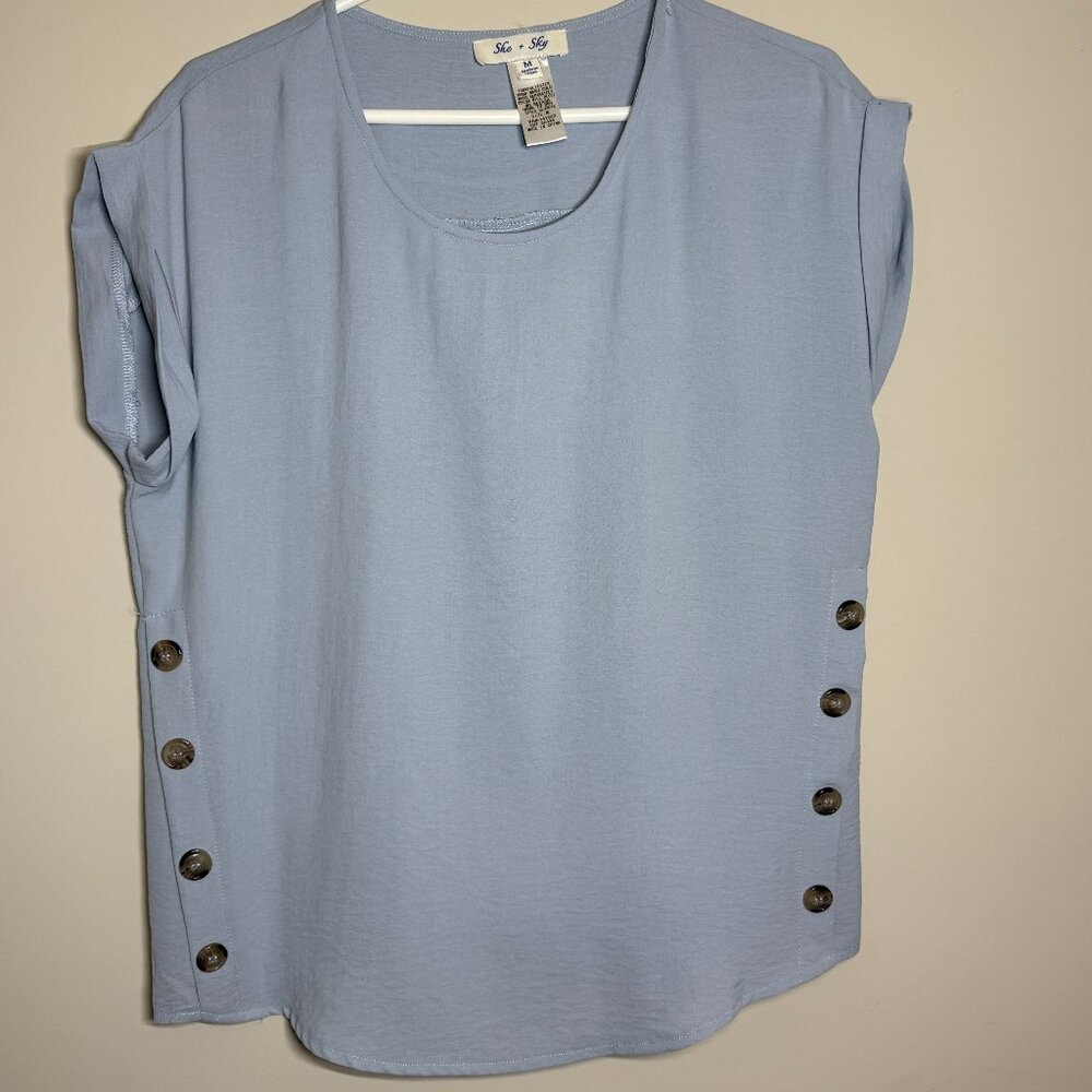 Beautiful Blue Top by She and Sky